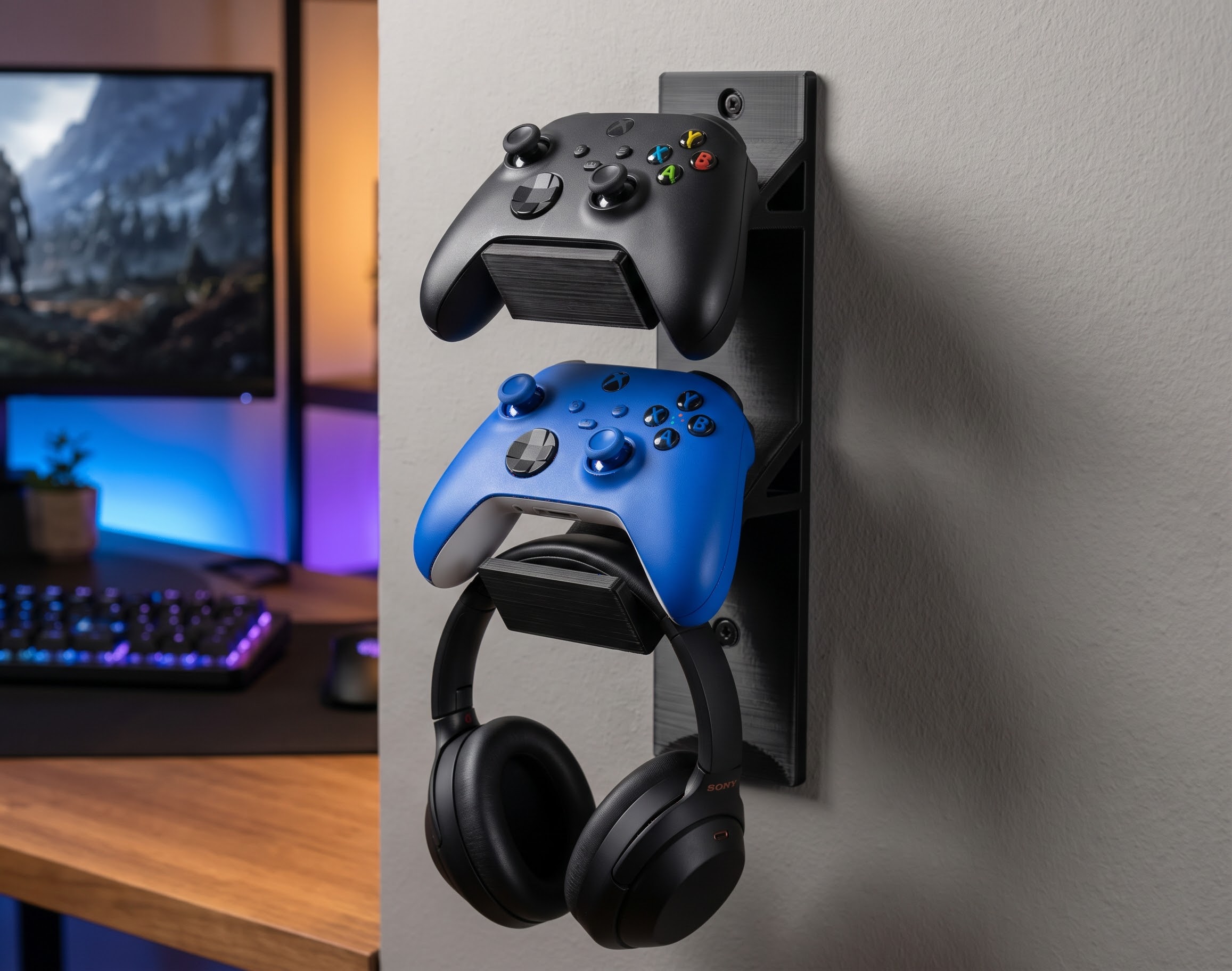 Soporte - Joystick y Auriculares de pared