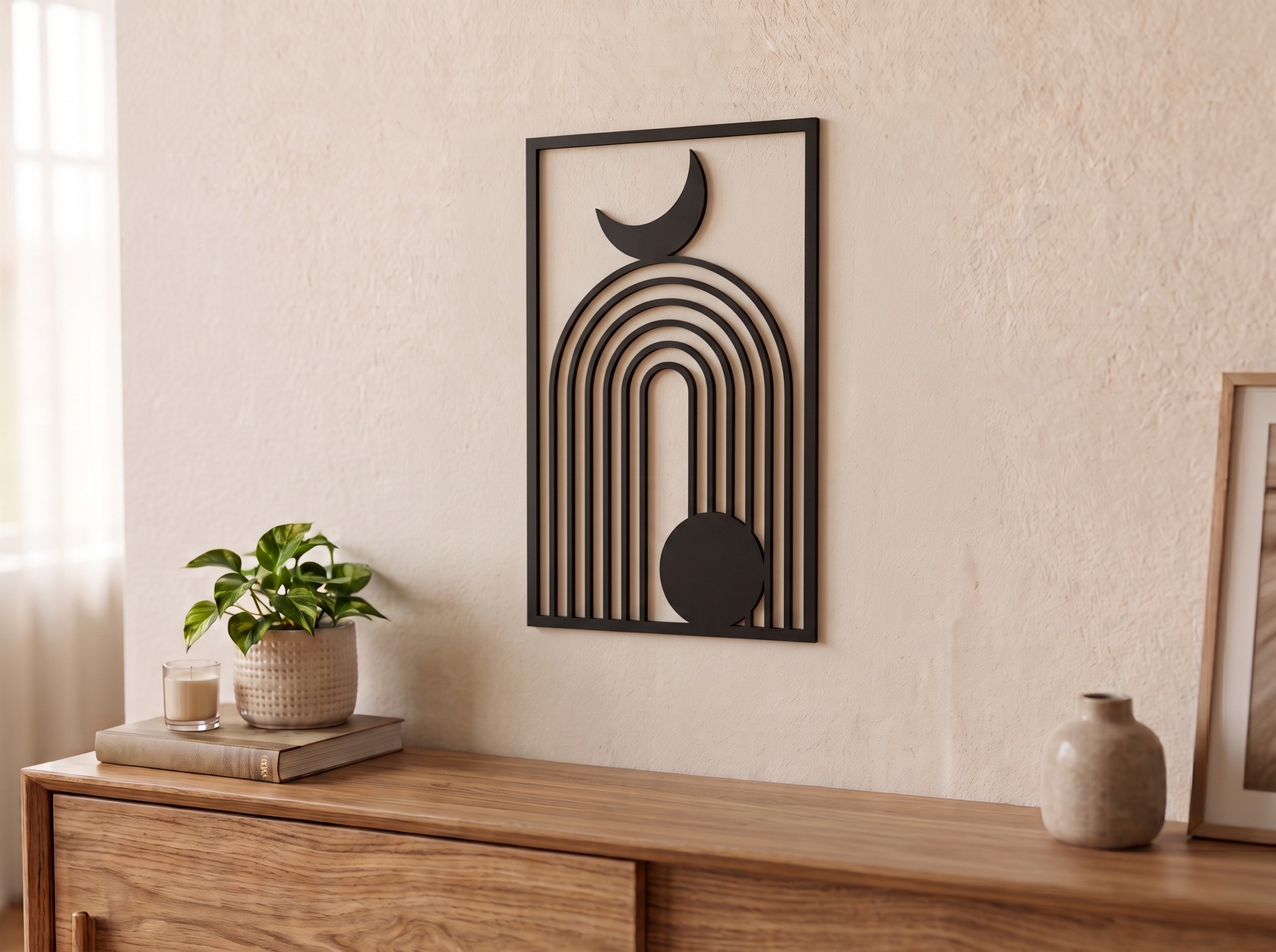 Cuadro Arco Lunar Boho