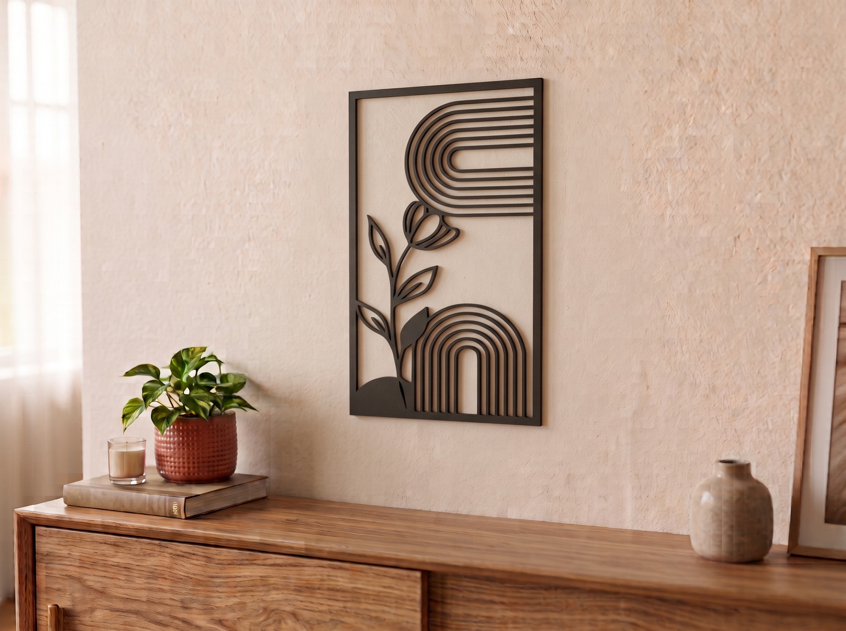Cuadro Floral Minimalista
